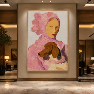 Rosebound Companion in a refined hotel interior with wood frame