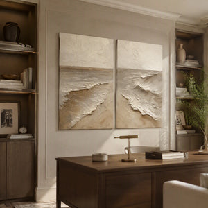 Coastal Fold Duet in a refined office, frameless