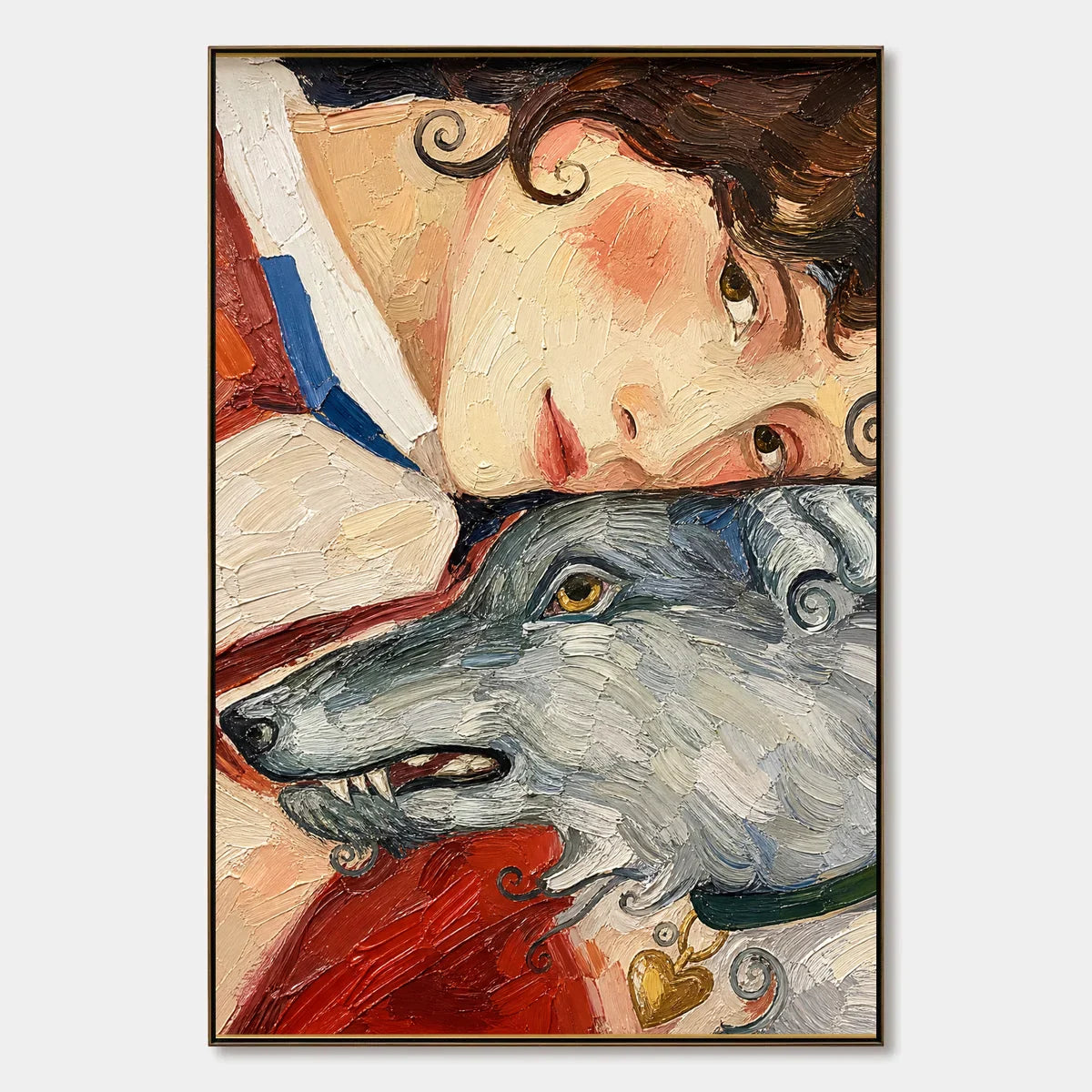 Foxtail Confidante hand-painted artwork