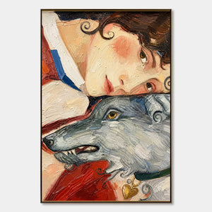 Foxtail Confidante hand-painted artwork