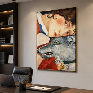 Foxtail Confidante in a refined office, frameless