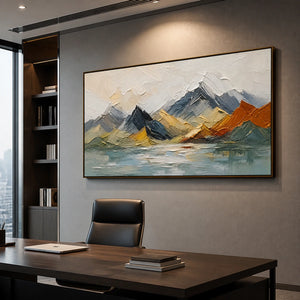 Alpine Mosaic Ridge in a refined office, frameless