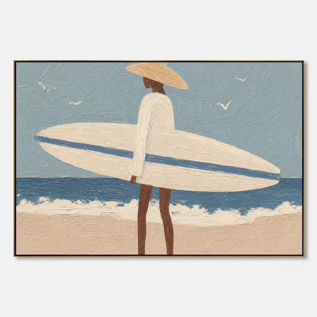 Coastline Bearer hand-painted artwork