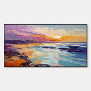 Violet Tide Glow hand-painted artwork