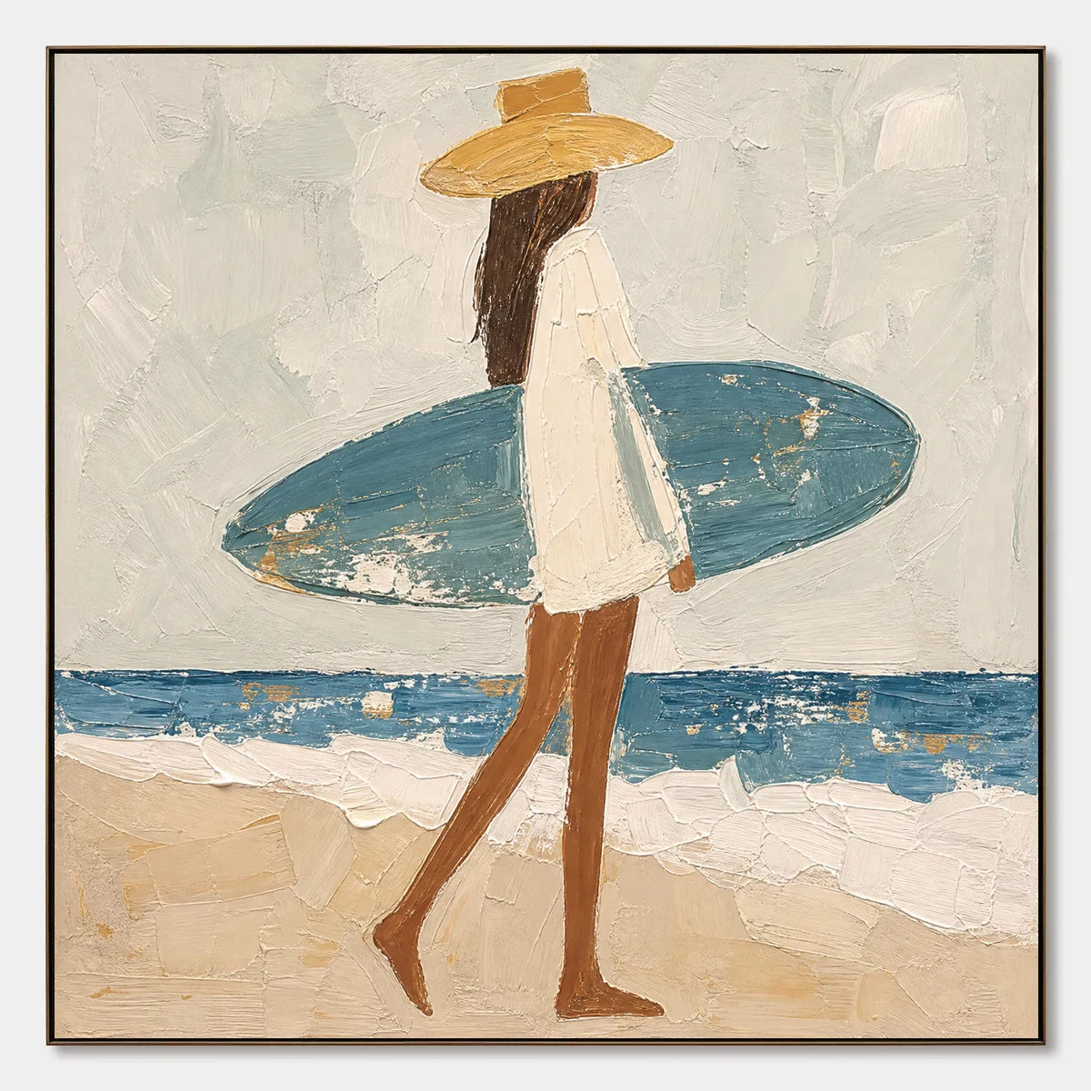 Shoreline Walk hand-painted artwork