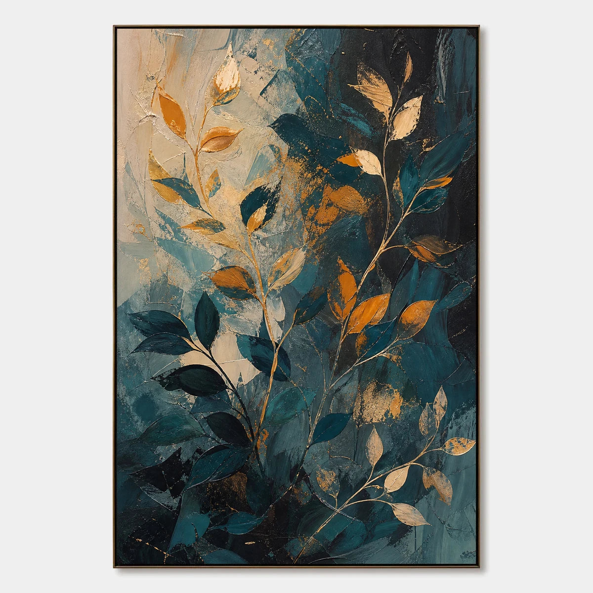 Botanical Nightfall hand-painted artwork