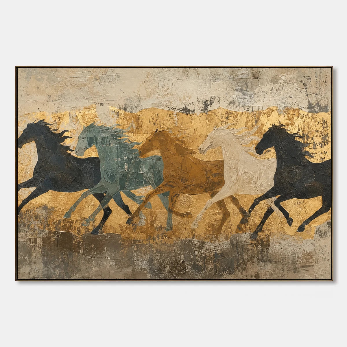 Golden Herd Passage hand-painted artwork