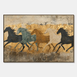 Golden Herd Passage hand-painted artwork