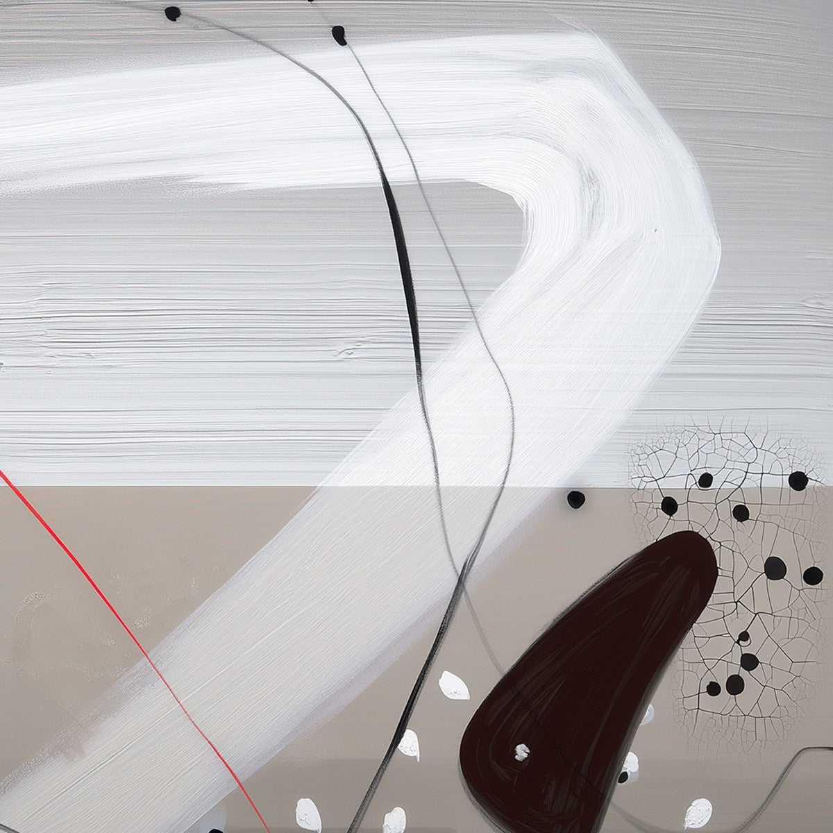 TAUPE TRIPTYCH: Minimalist Abstract Oil Painting