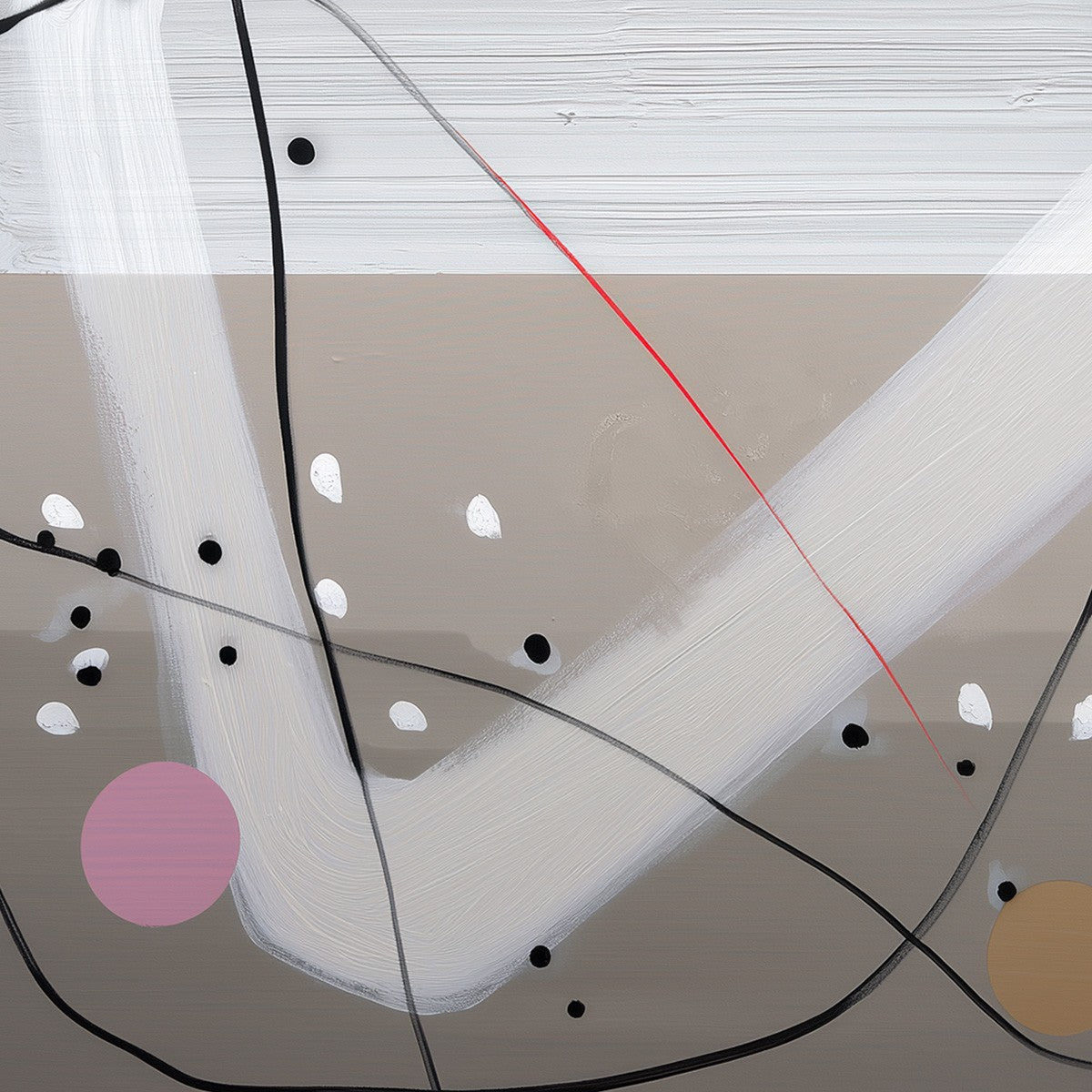 TAUPE TRIPTYCH: Minimalist Abstract Oil Painting