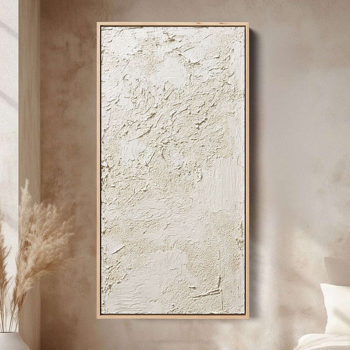 TERRA ALBA: Textured Wabi Sabi Abstract Painting