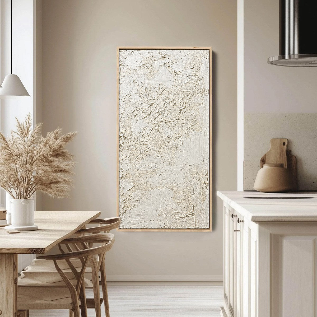 TERRA ALBA: Textured Wabi Sabi Abstract Painting