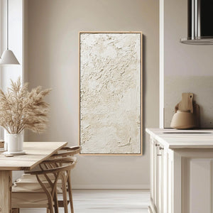 TERRA ALBA: Textured Wabi Sabi Abstract Painting