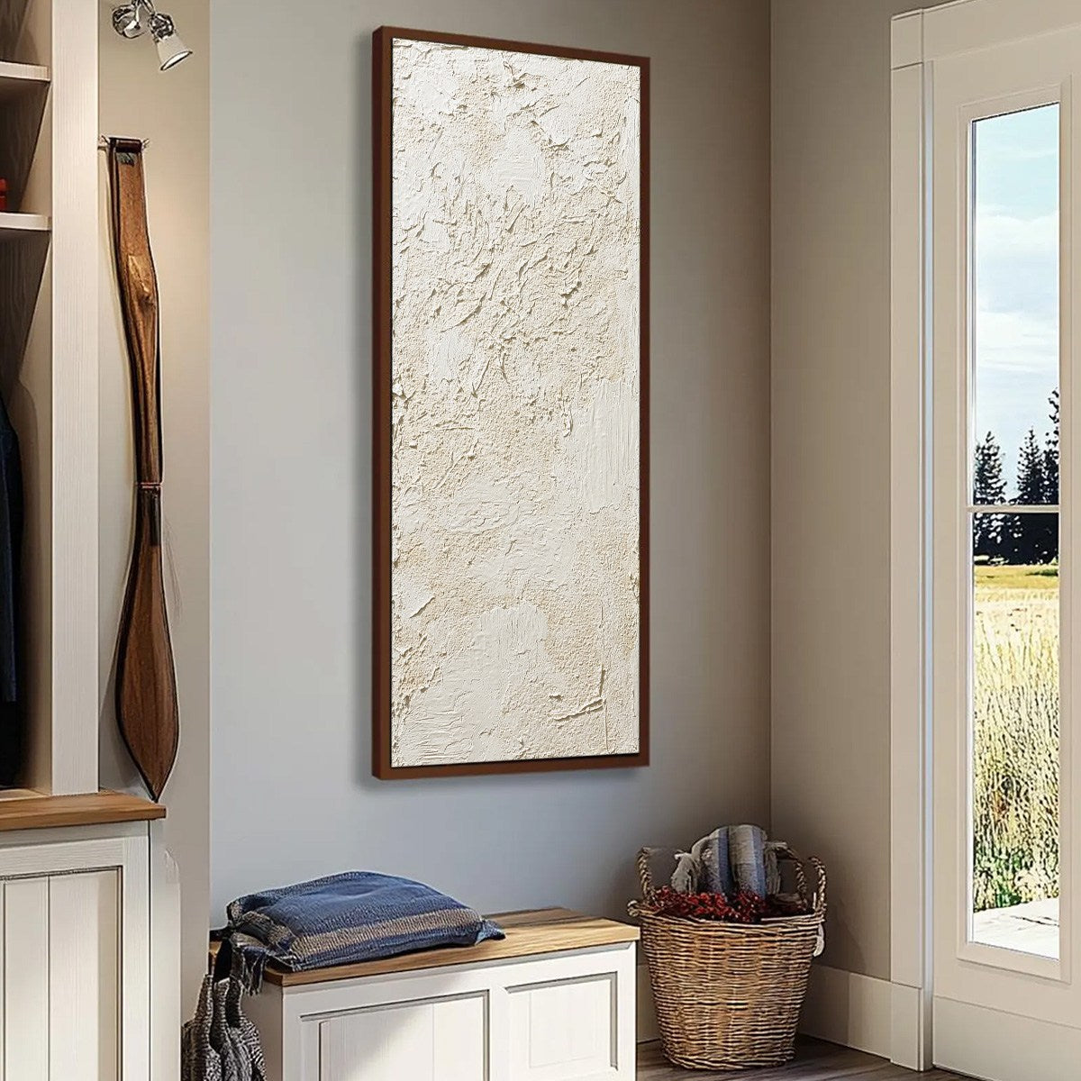 TERRA ALBA: Textured Wabi Sabi Abstract Painting