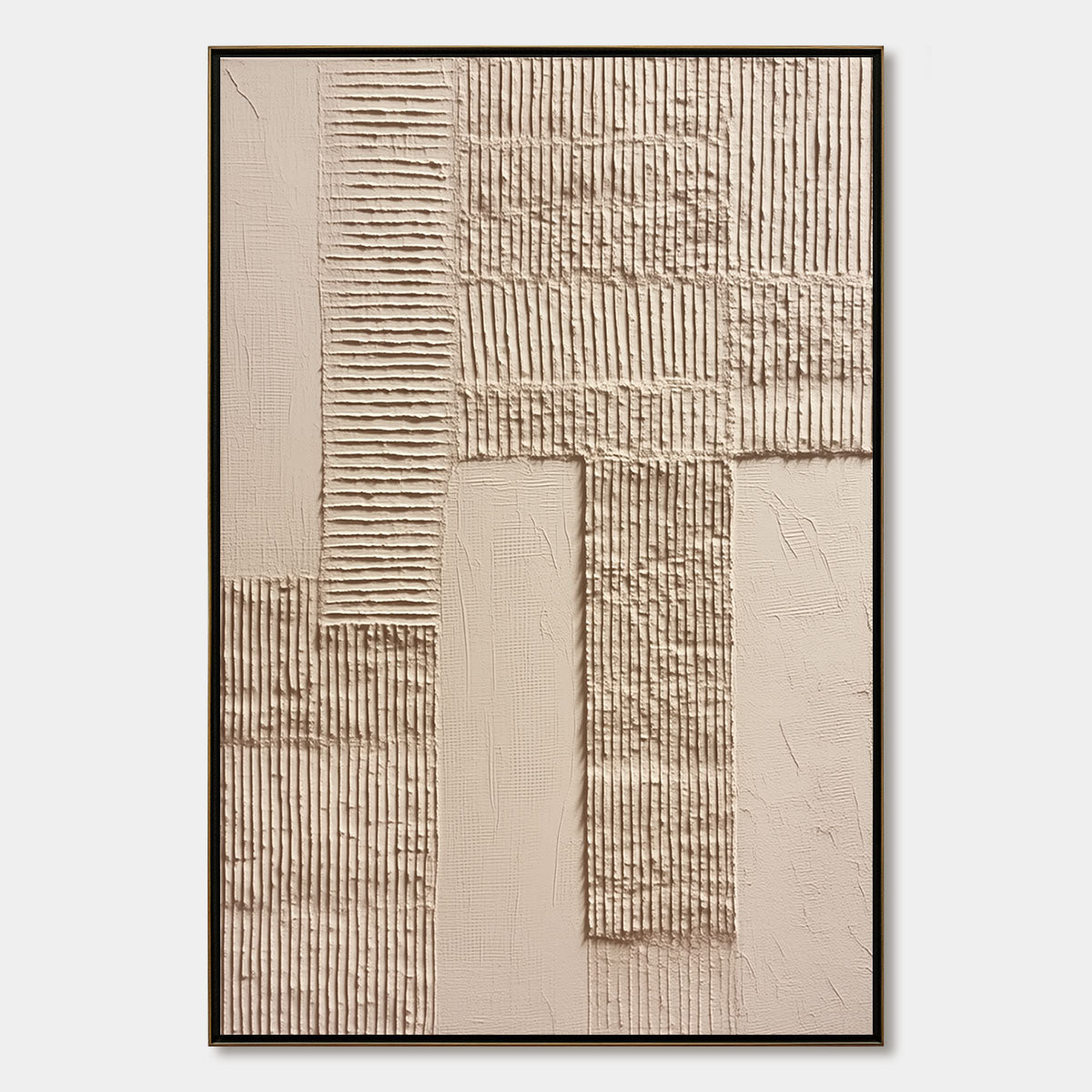 TERRA ALBA: Textured Wabi Sabi Minimalist Abstract Painting