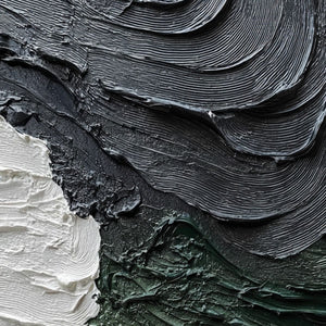 TERRA FIRMA: Heavily Textured Wabi Sabi Abstract Landscape Painting