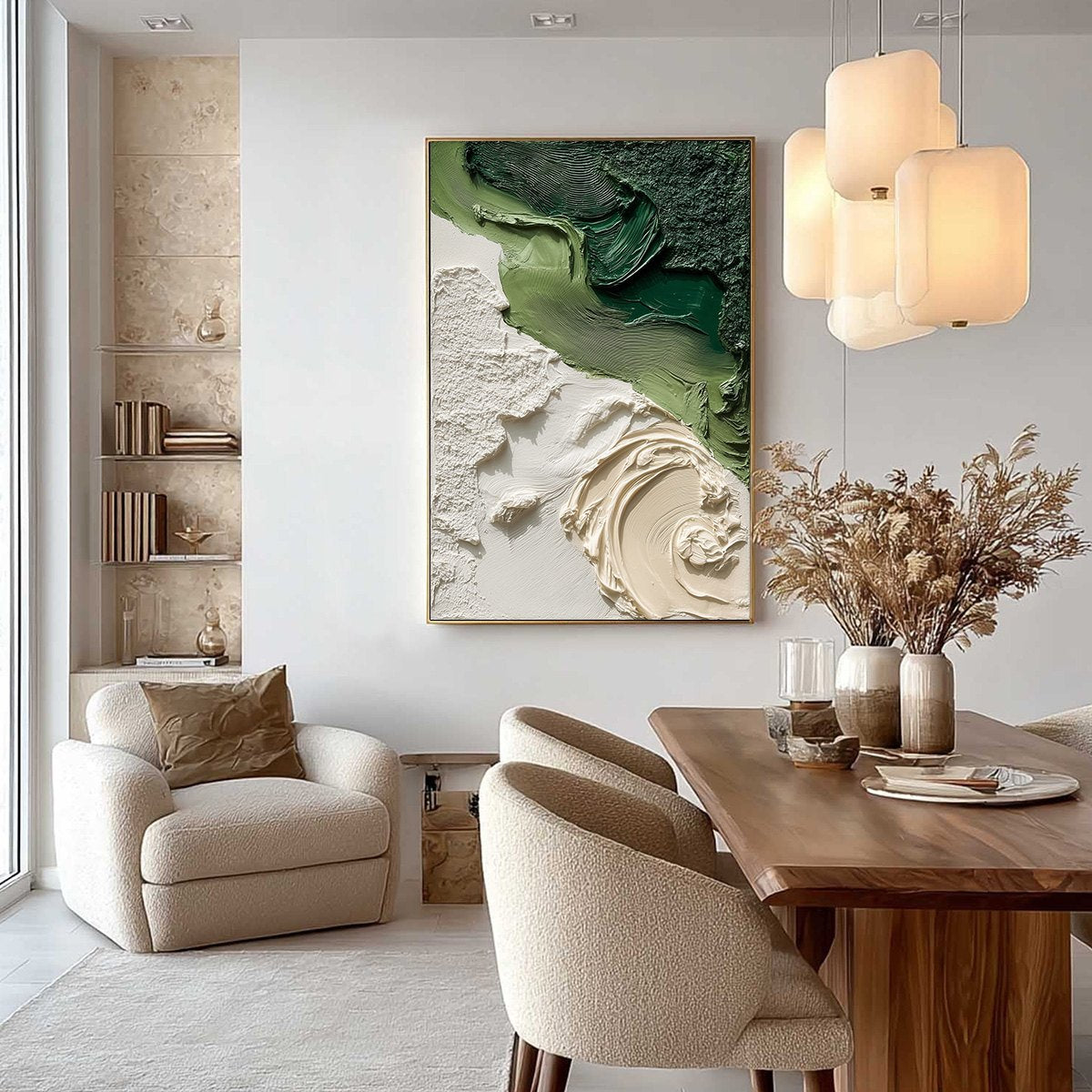 TERRA FIRMA: Heavily Textured Wabi Sabi Abstract Painting in Earth Tones