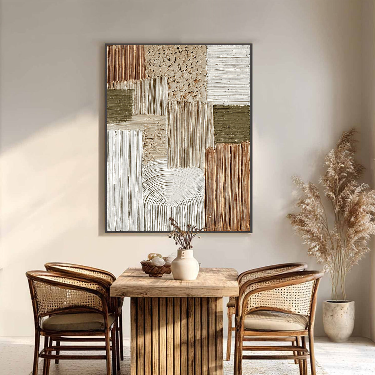 TERRA FIRMA: Heavily Textured Wabi Sabi Abstract Wall Art