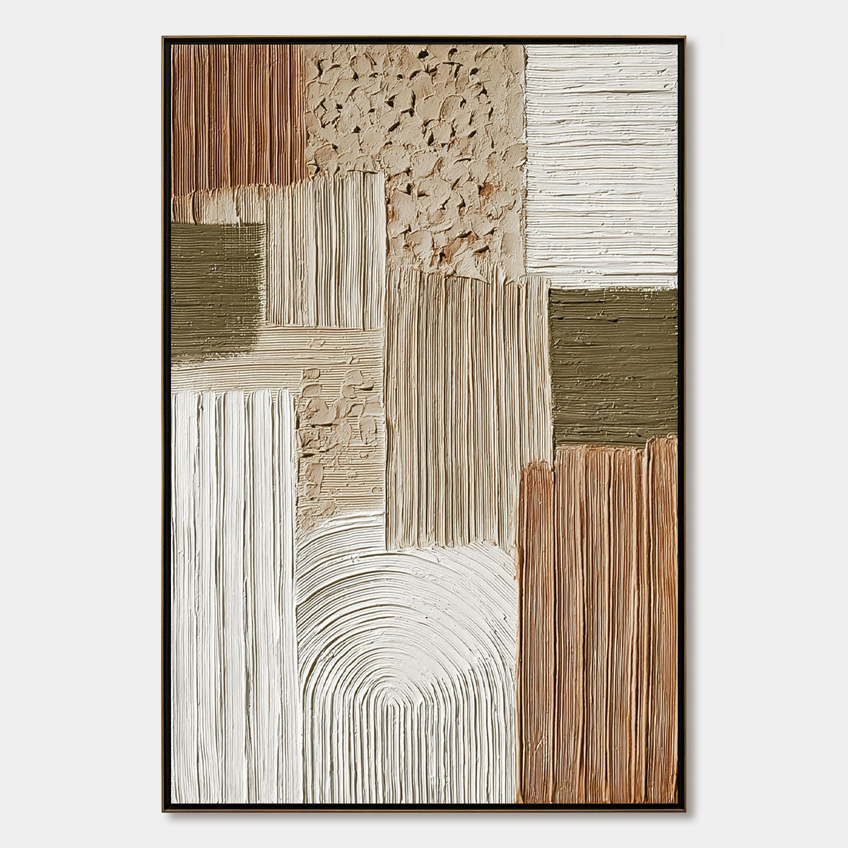TERRA FIRMA: Heavily Textured Wabi Sabi Abstract Wall Art