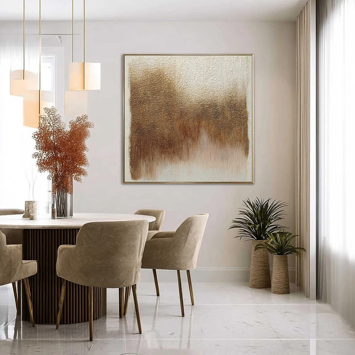 TERRA FIRMA: Heavy Textured Wabi Sabi Abstract Painting