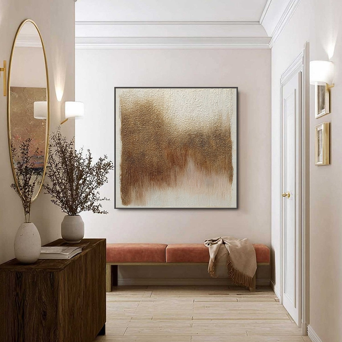 TERRA FIRMA: Heavy Textured Wabi Sabi Abstract Painting
