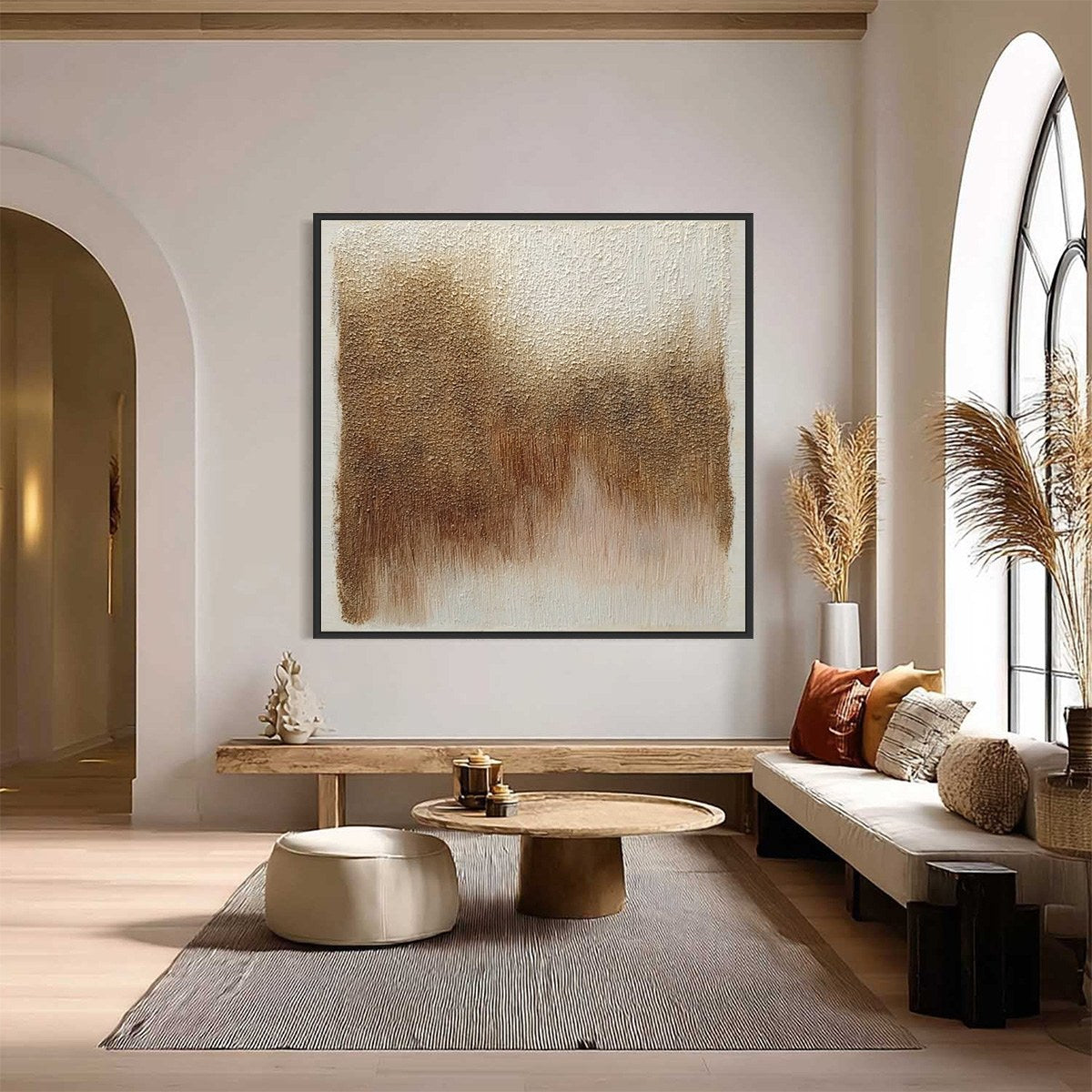 TERRA FIRMA: Heavy Textured Wabi Sabi Abstract Painting