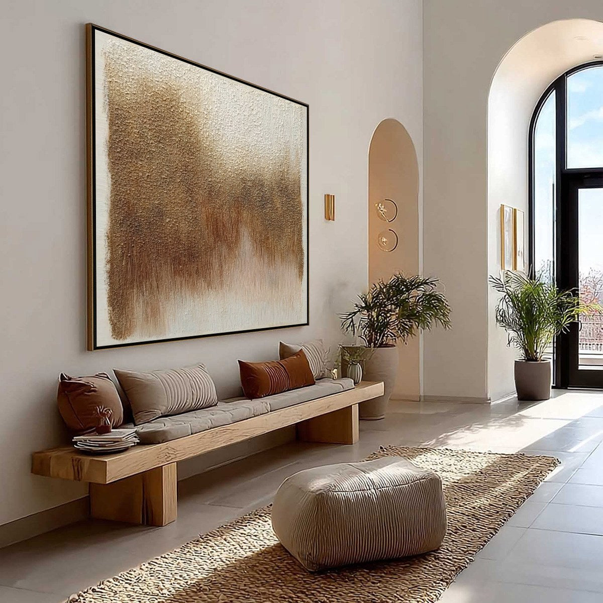 TERRA FIRMA: Heavy Textured Wabi Sabi Abstract Painting