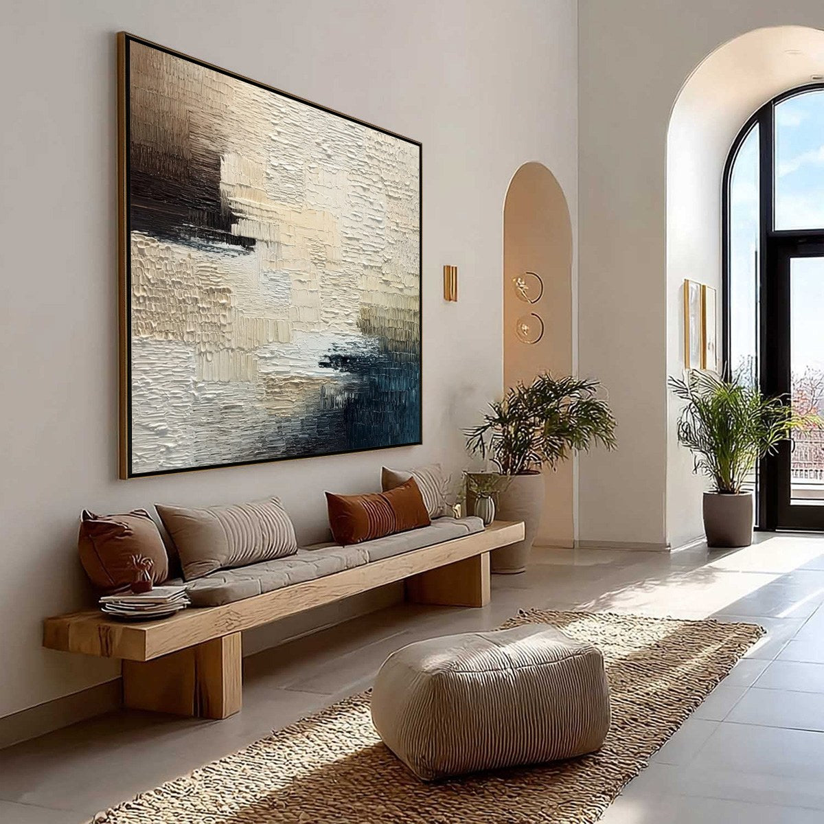 TERRA FIRMA: Textured Neutral Abstract Impasto Painting