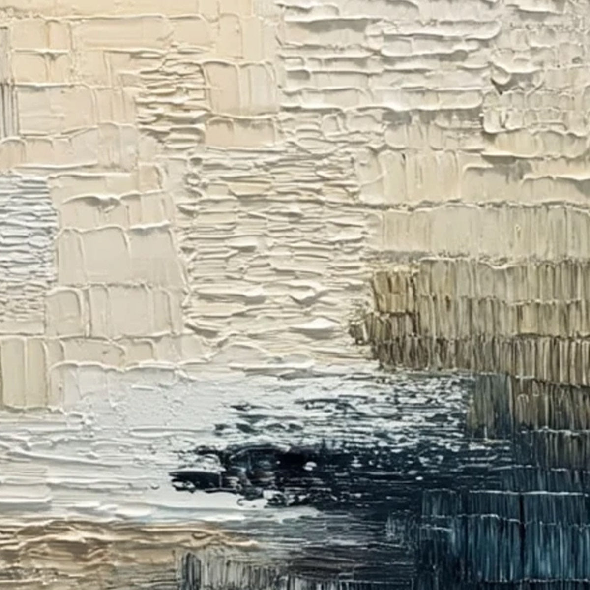 TERRA FIRMA: Textured Neutral Abstract Impasto Painting