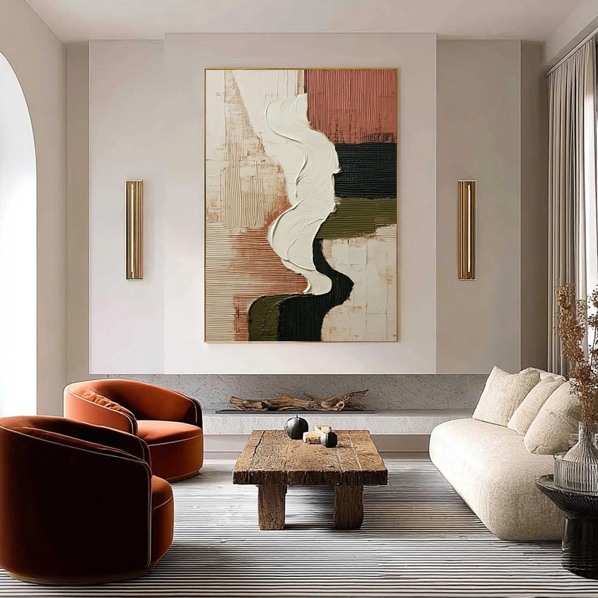 TERRA FIRMA: Textured Wabi Sabi Abstract Art in Earth Tones