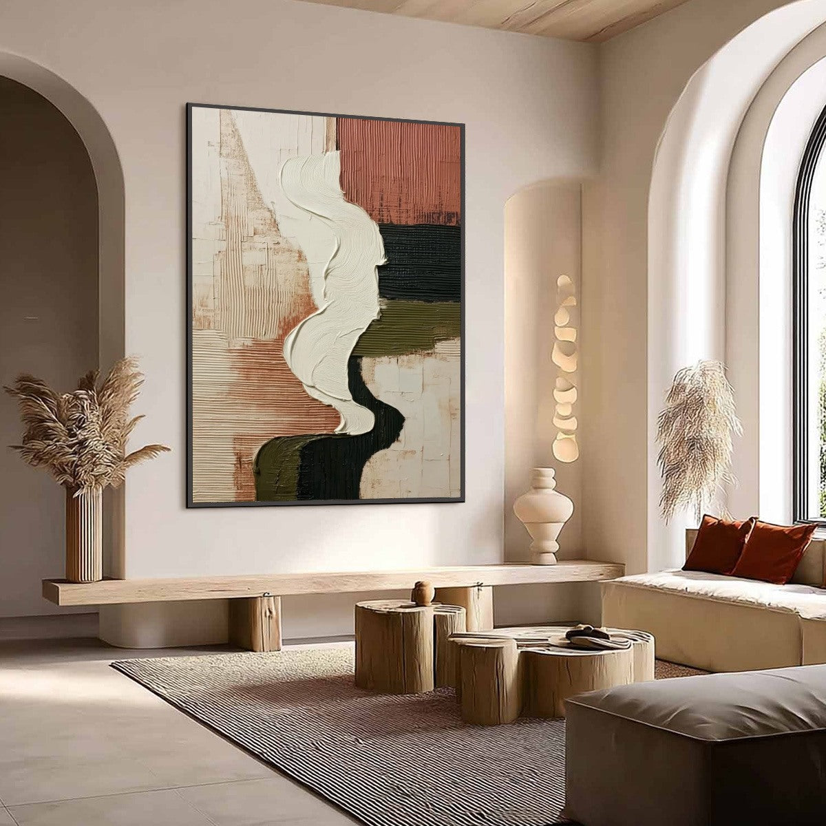 TERRA FIRMA: Textured Wabi Sabi Abstract Art in Earth Tones