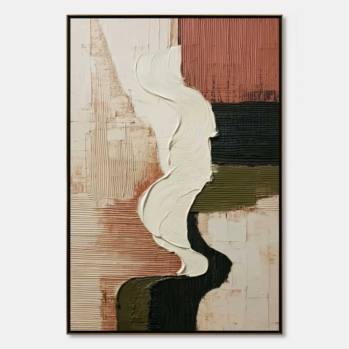 TERRA FIRMA: Textured Wabi Sabi Abstract Art in Earth Tones