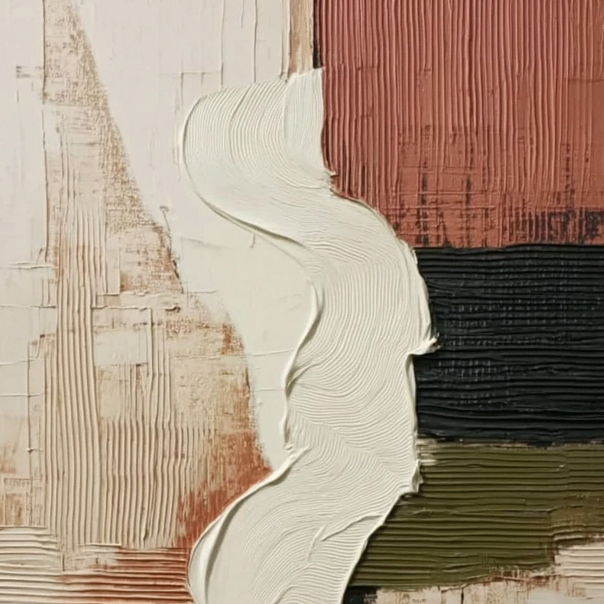 TERRA FIRMA: Textured Wabi Sabi Abstract Art in Earth Tones