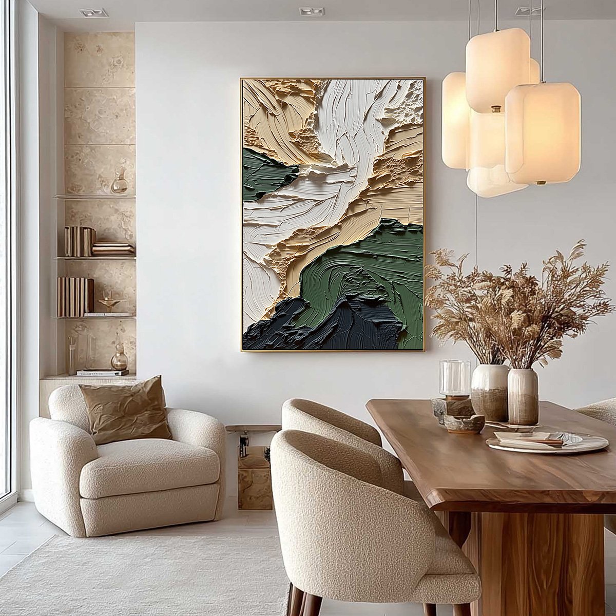 TERRA FIRMA: Textured Wabi Sabi Abstract Landscape Painting