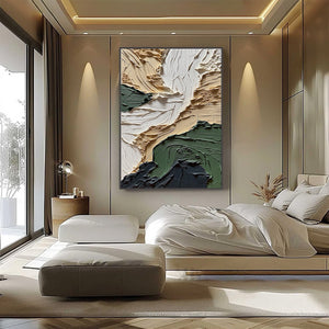 TERRA FIRMA: Textured Wabi Sabi Abstract Landscape Painting
