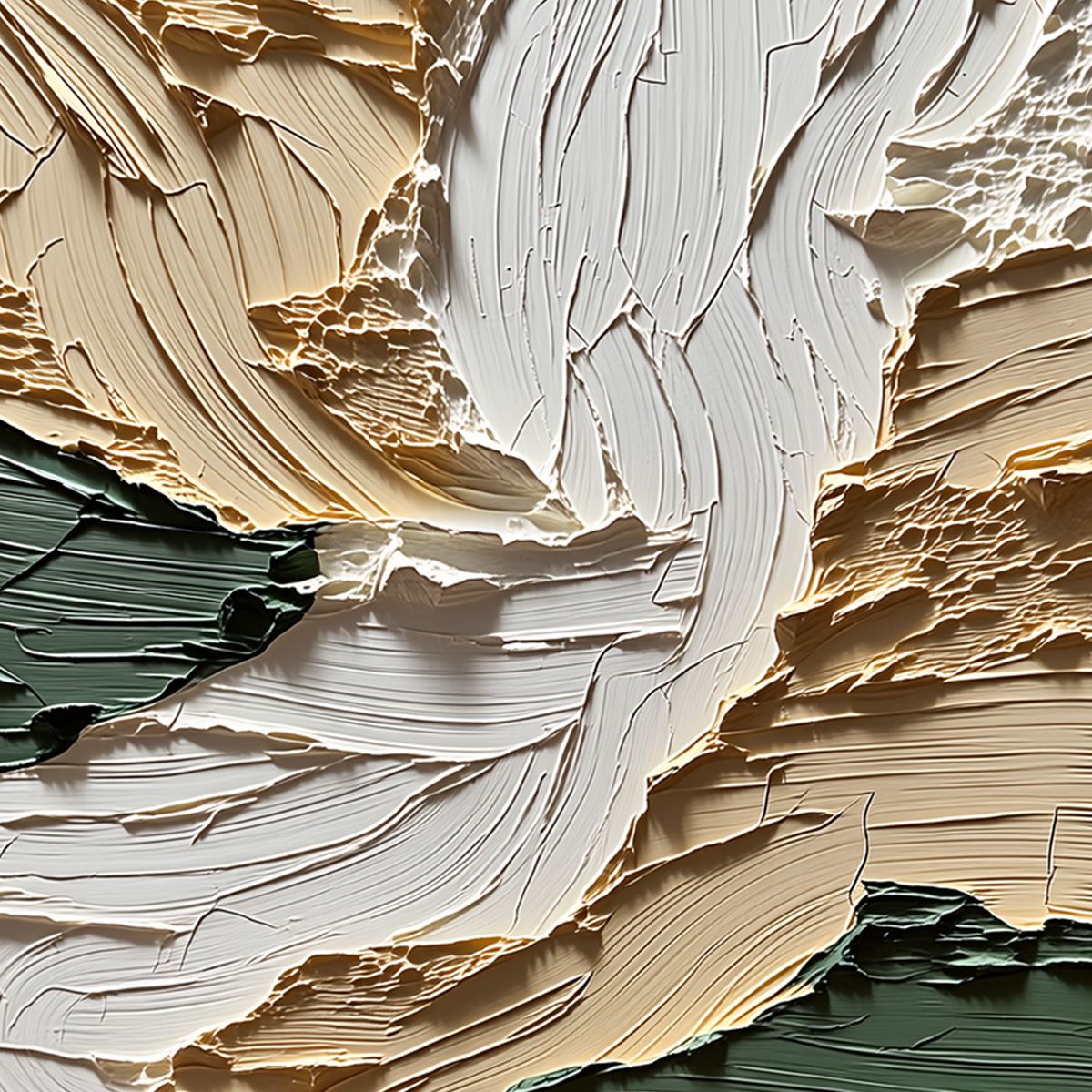 TERRA FIRMA: Textured Wabi Sabi Abstract Landscape Painting