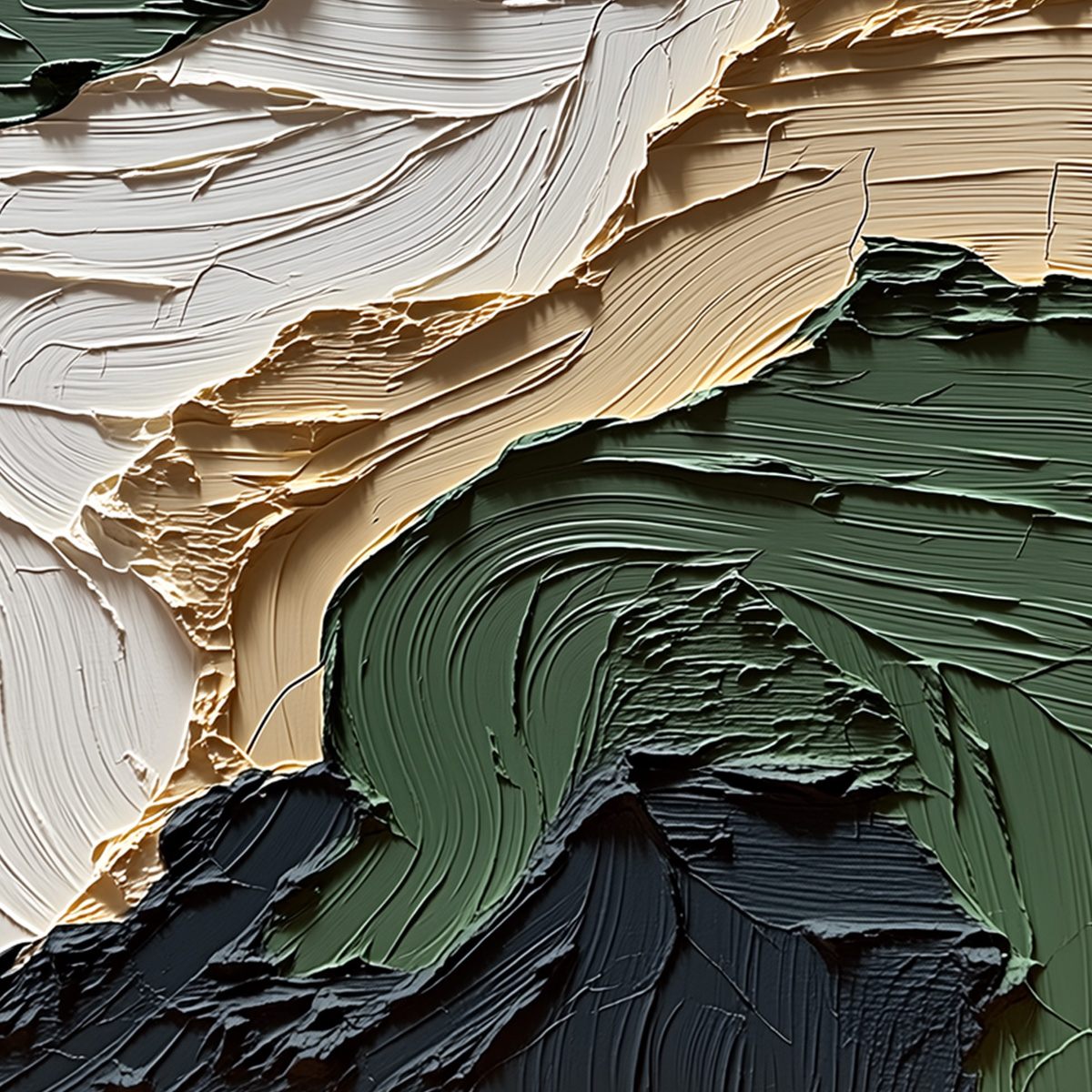 TERRA FIRMA: Textured Wabi Sabi Abstract Landscape Painting