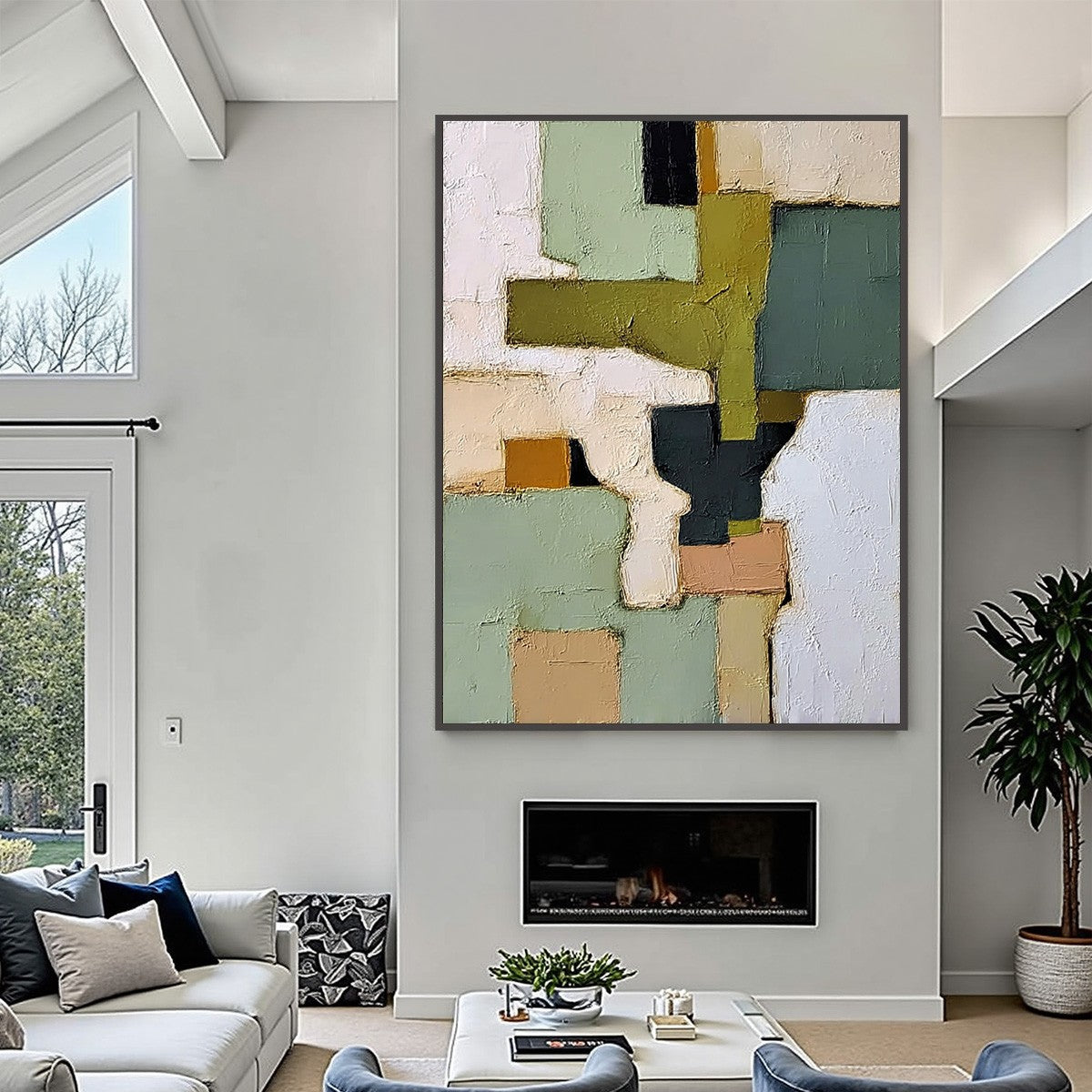 TERRA FIRMA: Textured Wabi Sabi Abstract Oil Painting