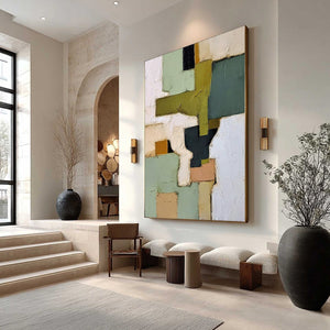 TERRA FIRMA: Textured Wabi Sabi Abstract Oil Painting