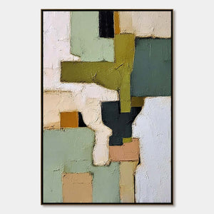 TERRA FIRMA: Textured Wabi Sabi Abstract Oil Painting