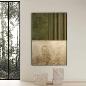 TERRA FIRMA: Textured Wabi Sabi Abstract Painting in Earth Tones