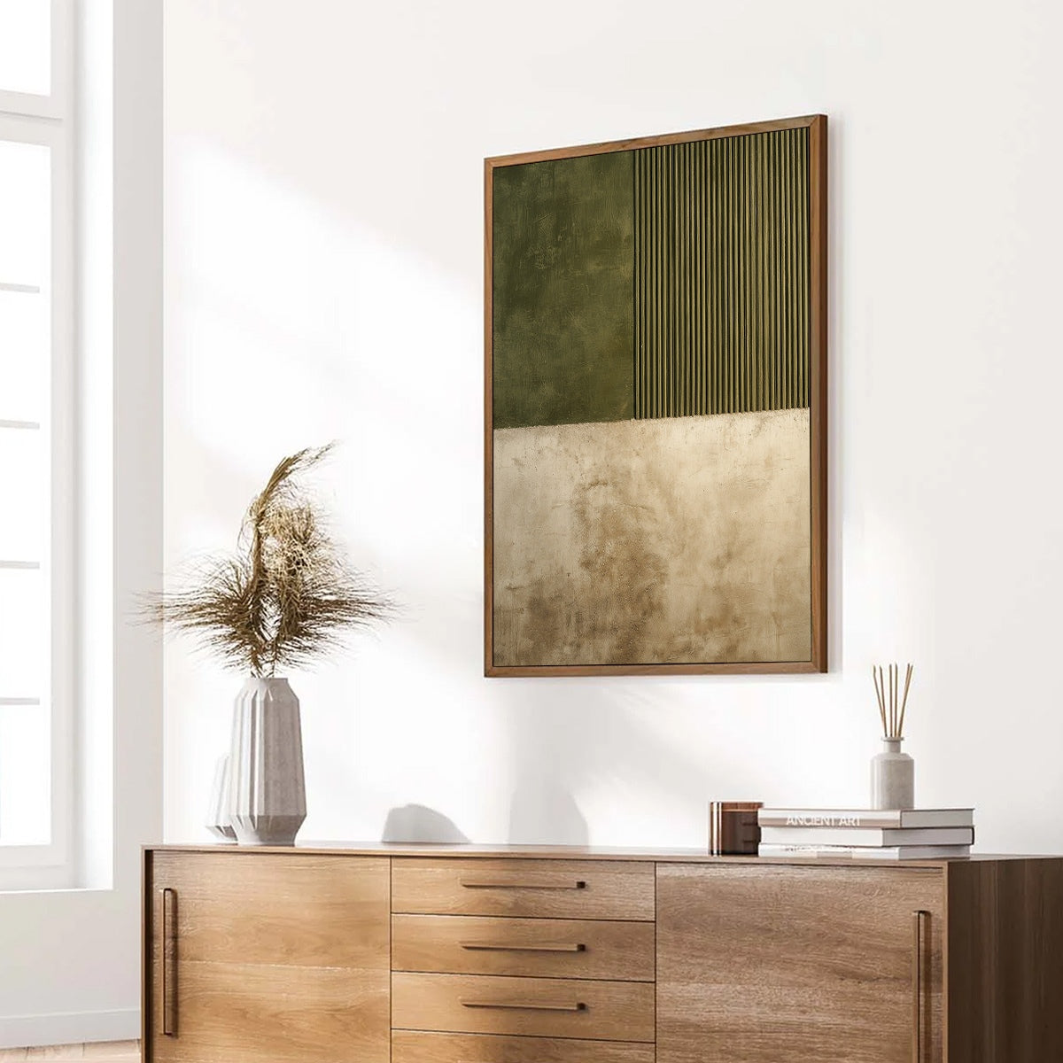 TERRA FIRMA: Textured Wabi Sabi Abstract Painting in Earth Tones