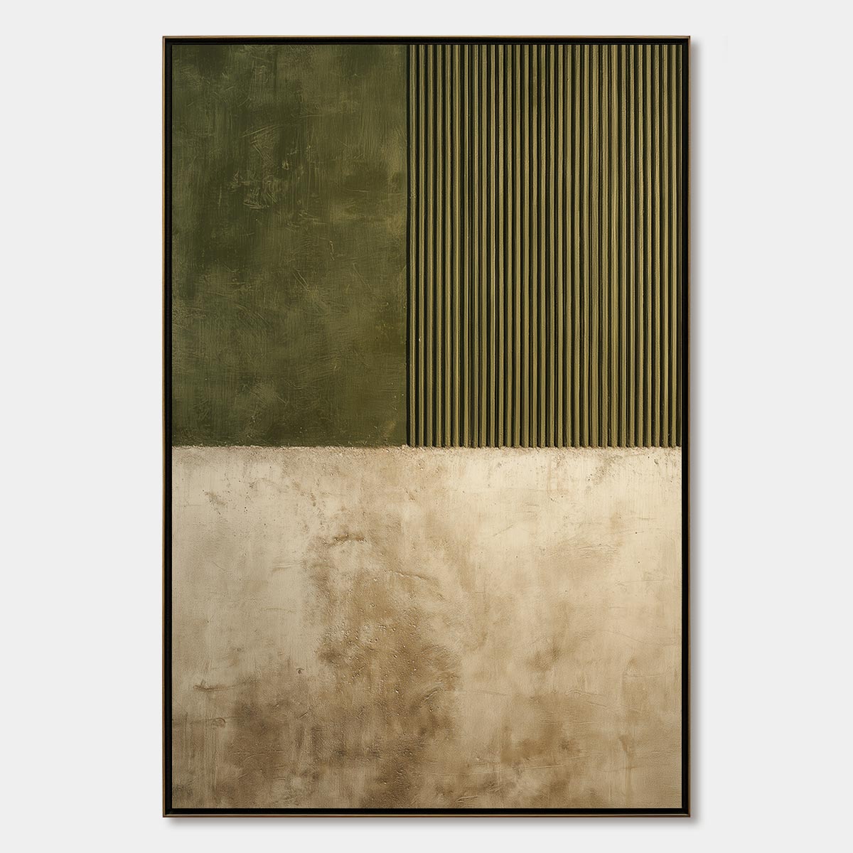 TERRA FIRMA: Textured Wabi Sabi Abstract Painting in Earth Tones