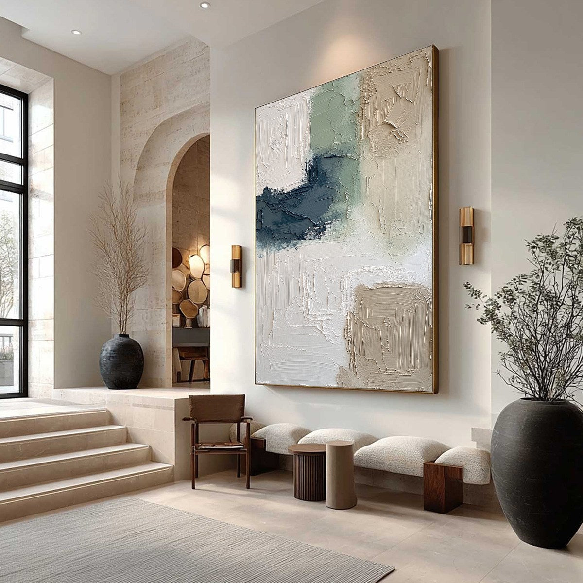 TERRA FIRMA: Textured Wabi-Sabi Abstract Wall Art in Earth Tones