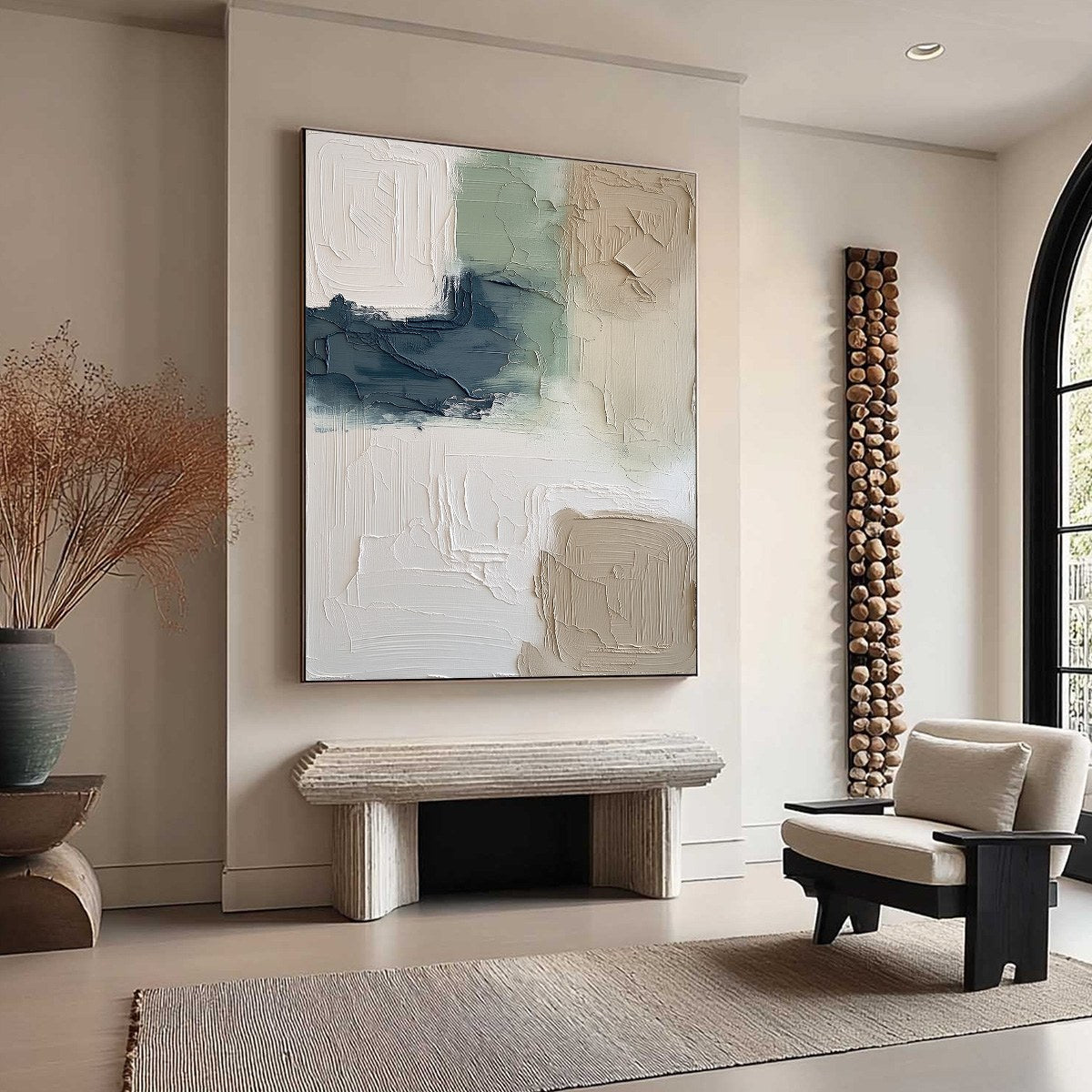 TERRA FIRMA: Textured Wabi-Sabi Abstract Wall Art in Earth Tones