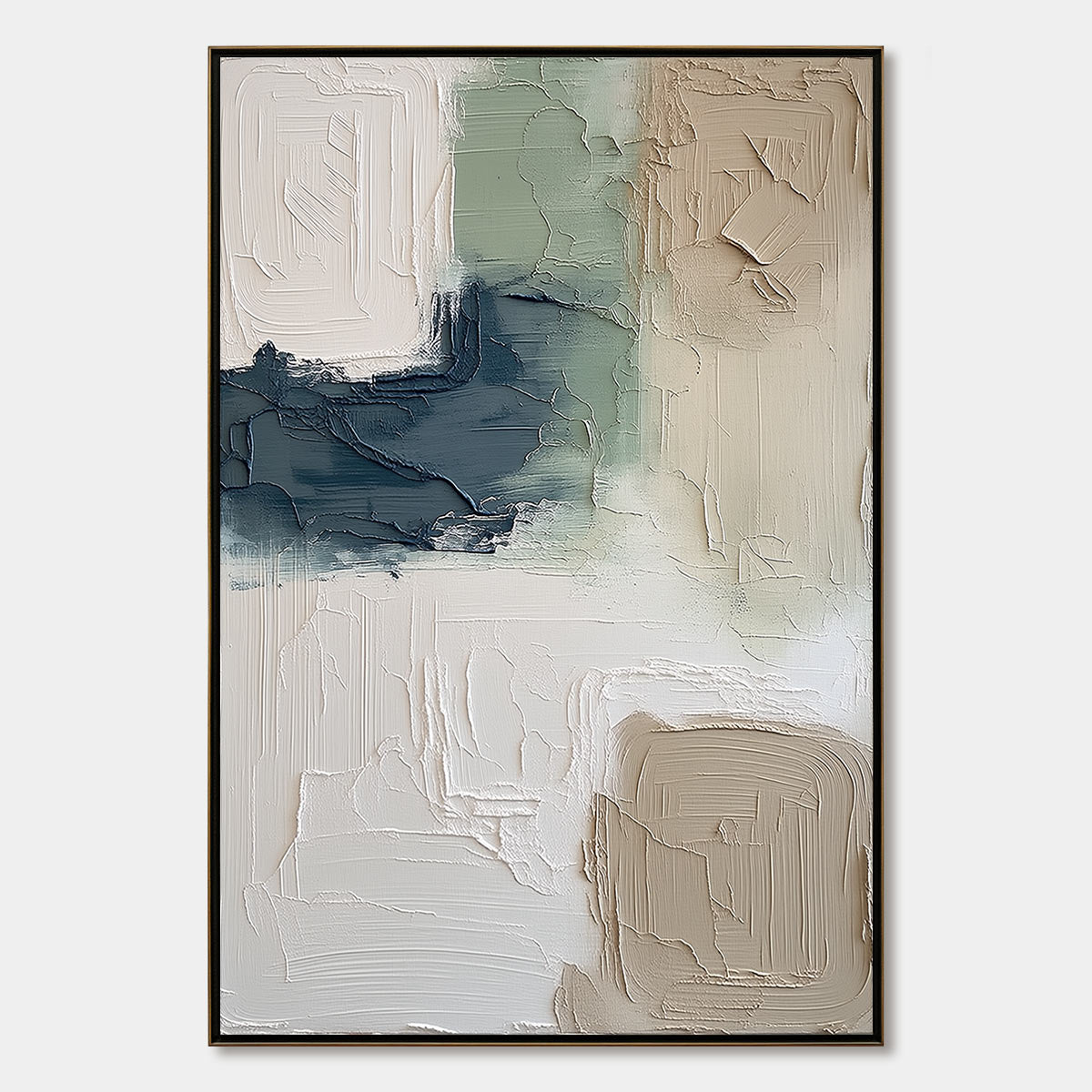 TERRA FIRMA: Textured Wabi-Sabi Abstract Wall Art in Earth Tones