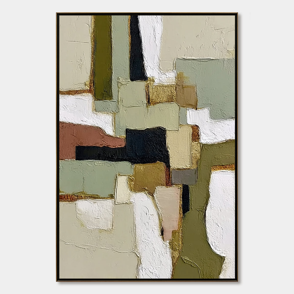 Terra Firma Wabi Sabi Abstract Painting | Textured Earth Tone Art