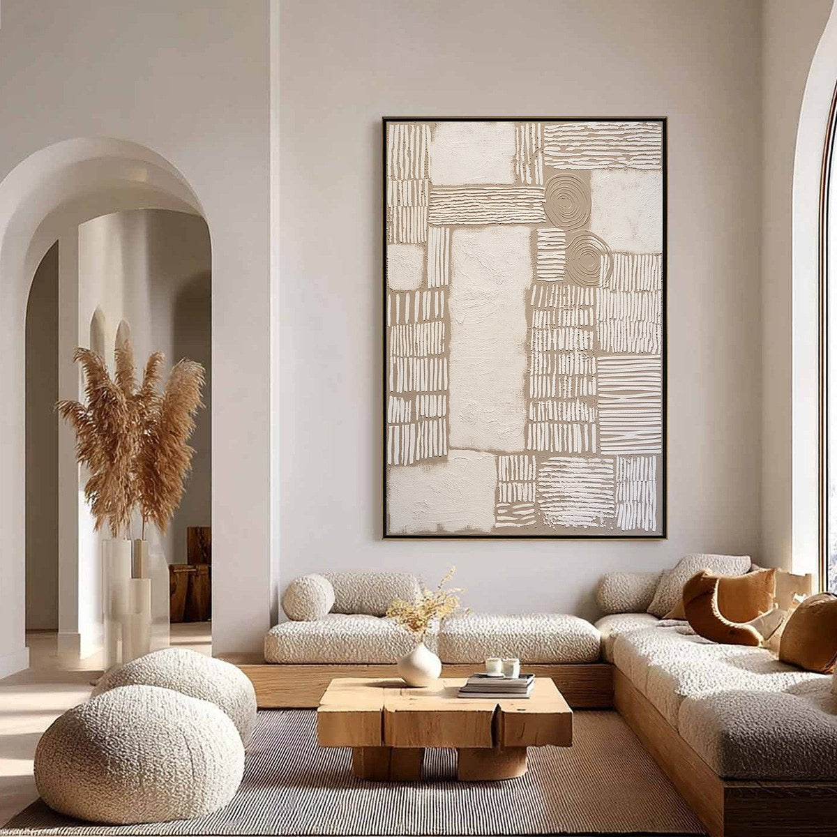 TERRA FORMA: Large Textured Wabi Sabi Abstract Painting