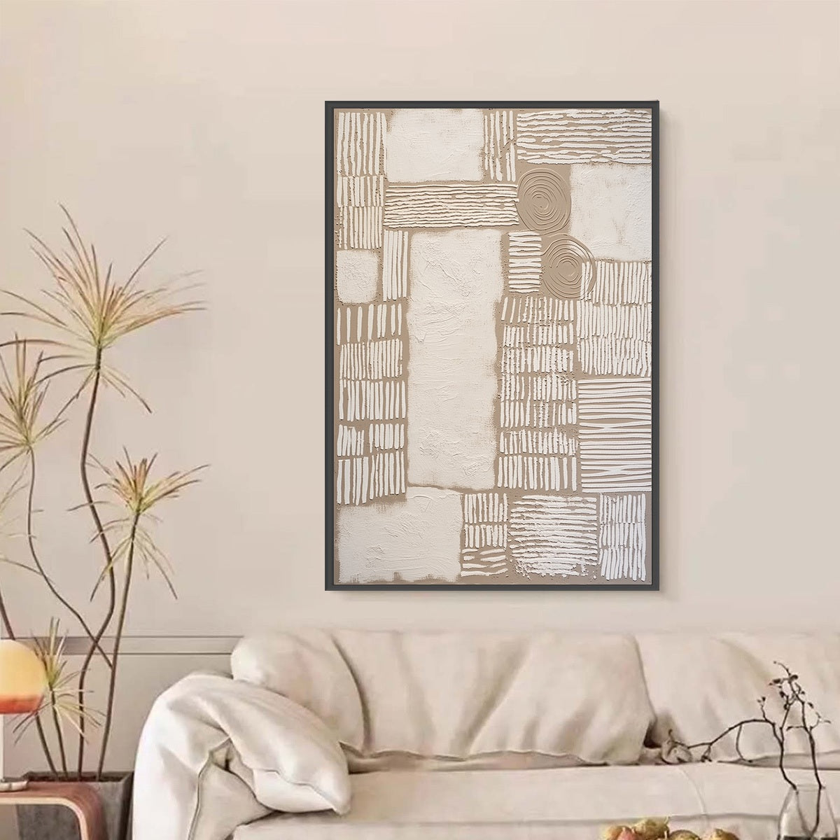 TERRA FORMA: Large Textured Wabi Sabi Abstract Painting