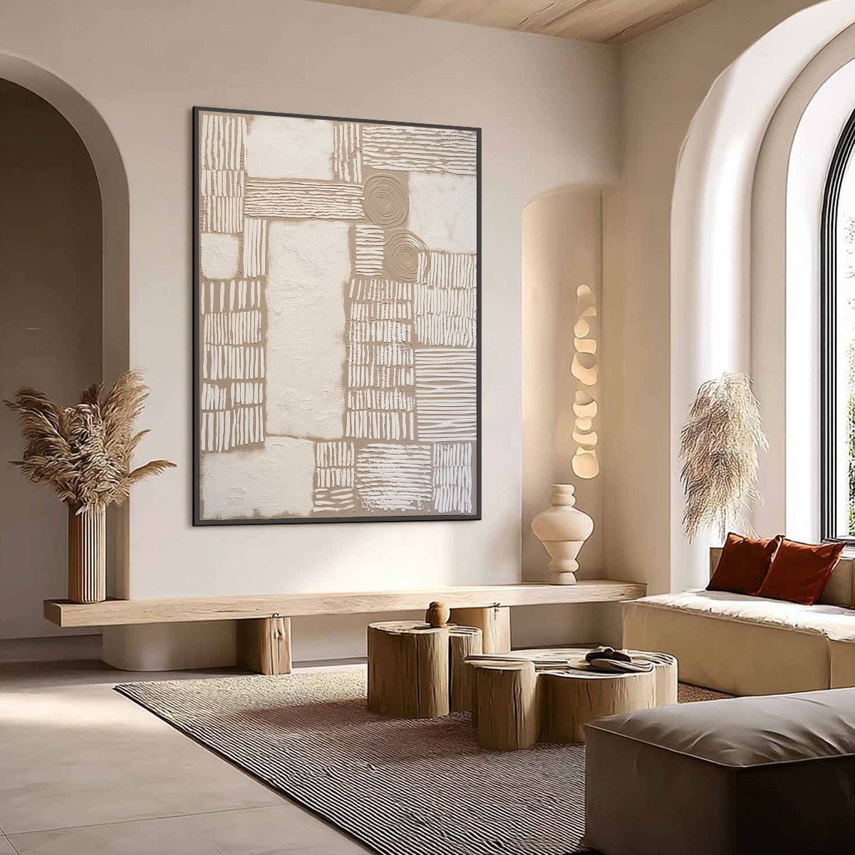 TERRA FORMA: Large Textured Wabi Sabi Abstract Painting
